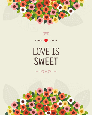 Valentine's day themed romantic illustrationsのイラスト素材