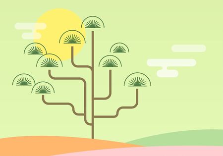 Korean traditional holidays themed illustrationのイラスト素材