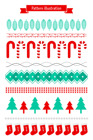 Seasonal patterns-Winterのイラスト素材