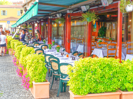 Europe trip - Street view of a little villageのeditorial素材