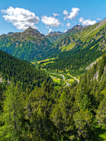 Europe trip - Beautiful scenery of mountainsの写真素材