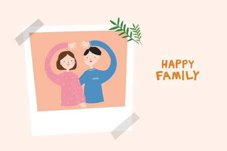 Happy Family - Vectorのイラスト素材