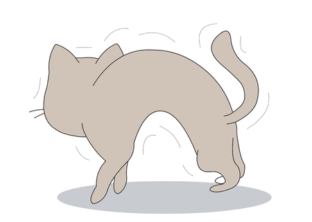 Animal character vector illustration-catのイラスト素材
