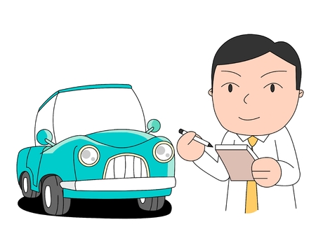 Car safety concept vector illustrationのイラスト素材