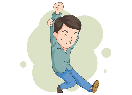 Stretching Illustrationのイラスト素材