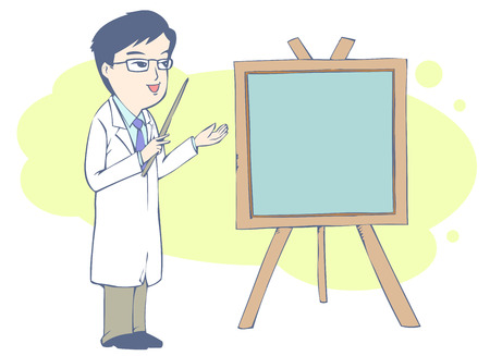 A male asian doctorのイラスト素材