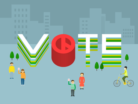 Vote concept vector illustrationのイラスト素材