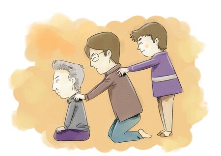 Parents love vector illustrationの写真素材