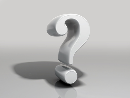3d question markの写真素材