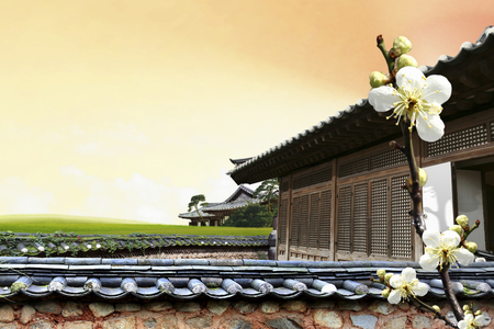 Korean traditional house - Hanokの写真素材