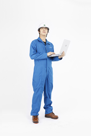 architect- Isolated on studio shotの写真素材