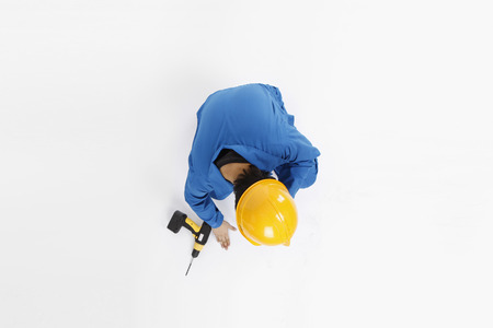 architect- Isolated on studio shotの写真素材