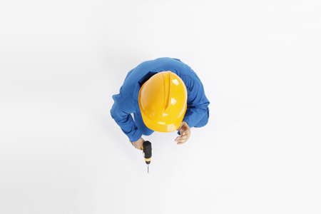 architect- Isolated on studio shotの写真素材