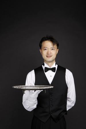 Asian students with cooking concept- Isolated on studio shotの写真素材