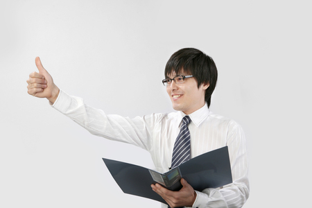 bussiness concept- Isolated on studio shotの写真素材