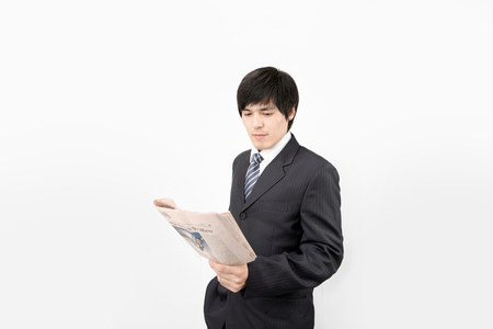 bussiness concept- Isolated on white, studio shotの写真素材