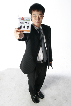 Young Asian businessman posing in the studio - isolated on whiteのeditorial素材