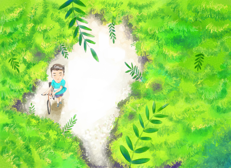 Summer concept vector illustrationのイラスト素材