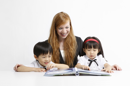 education concept- Isolated on studio shotの写真素材