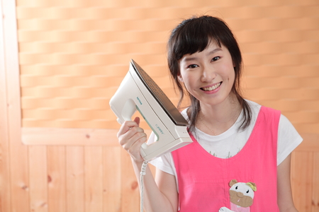 Daily life of asian housewife at homeのeditorial素材