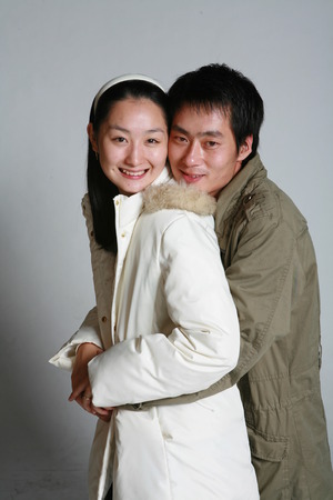 Young asian coupleの写真素材
