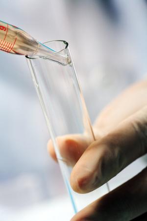 Close-up shot of science experimentの写真素材