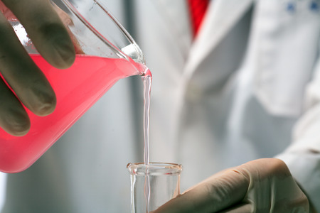 Close-up shot of science experimentの写真素材