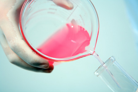 Close-up shot of science experimentの写真素材