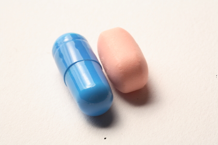 Close up shot of various kinds of pillsの写真素材