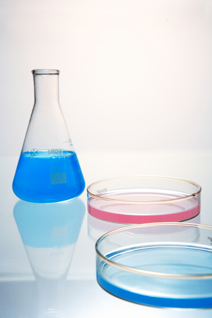 Close up shot of science lab toolsのeditorial素材