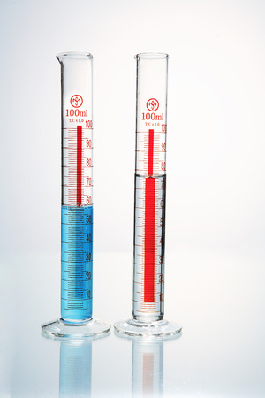 Science lab tool: measuring cylindersのeditorial素材