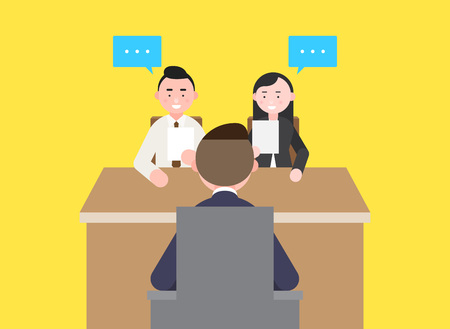 Business illustration - Looking,searching for human resources,Job interviewのイラスト素材