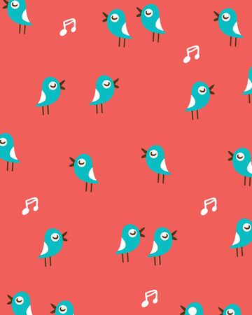 Creative colorful pattern illustration - Birdsのイラスト素材
