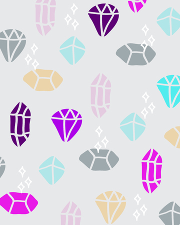 Creative colorful pattern illustration - Jewelry,crystal,diamondのイラスト素材