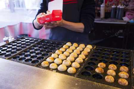 Street food - Octopus ball/Takoyakiの写真素材