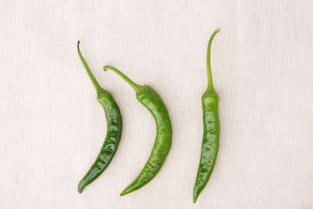 Fresh ingredient studio shot - Green peppersの写真素材