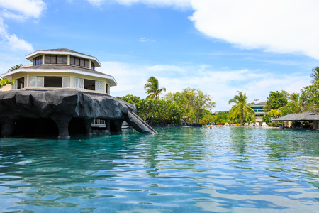 Cebu Island - Scenery of gigantic pool of resortのeditorial素材