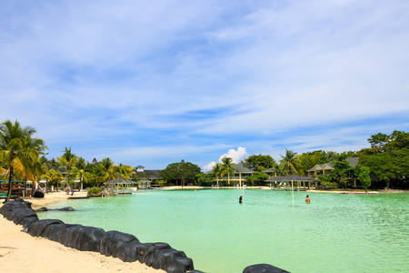 Cebu Island - Scenery of gigantic pool of resortのeditorial素材