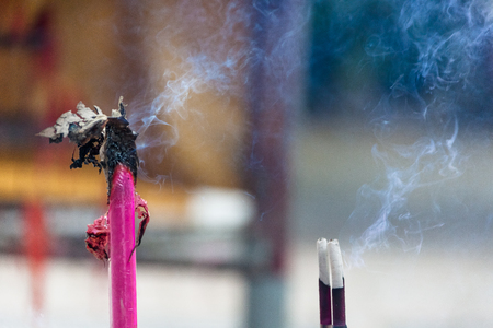 Suzhou, China - Burning incenseの写真素材