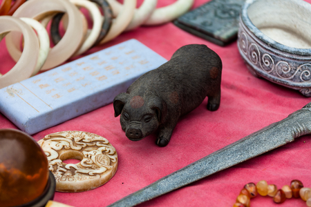 Suzhou, China - Chienese old coinsの写真素材