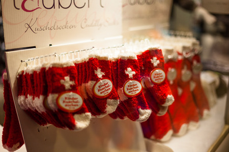 Christmas babysocksのeditorial素材