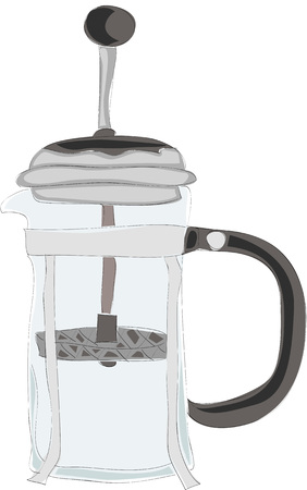 Painting of French Pressのイラスト素材