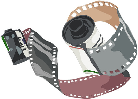 Painting of photo filmのイラスト素材