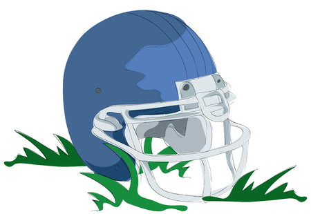 Painting of hockey helmetのイラスト素材