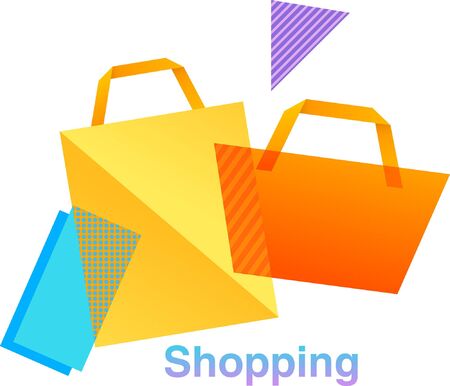 Shopping colorful  designのイラスト素材