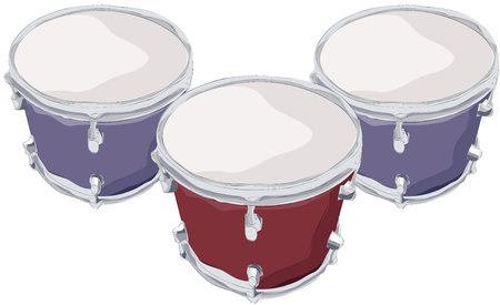 Painting of drumsのイラスト素材