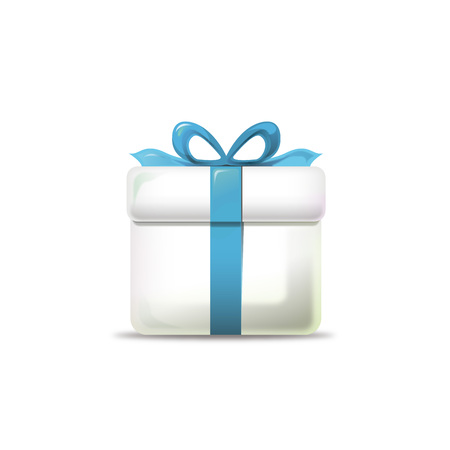 Gift box icon - isolated on whiteのイラスト素材