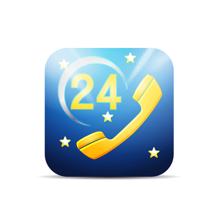 Call center icon - isolated on whiteのイラスト素材