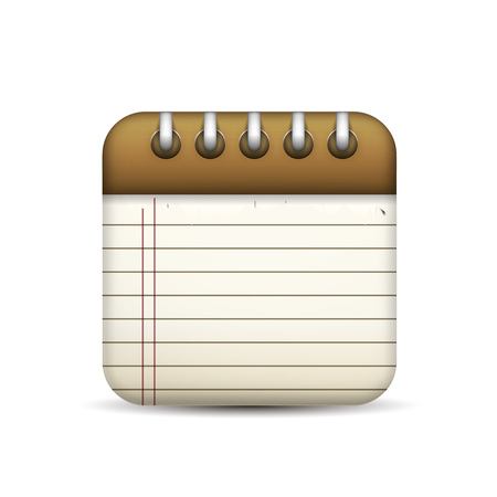 Memo icon isolated on whiteのイラスト素材