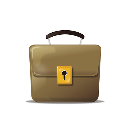 Briefcase icon isolated on whiteのイラスト素材